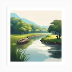 Landscape Painting 182 Art Print