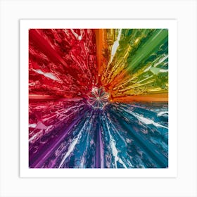 Rainbow Colored Pencils Art Print