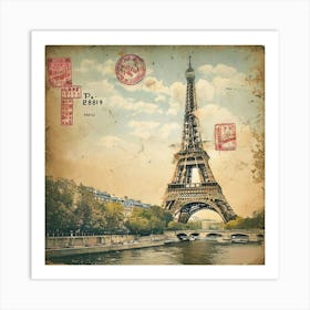 Paris Eiffel Tower Art Print