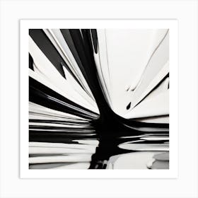 Abstract Black And White Art Print