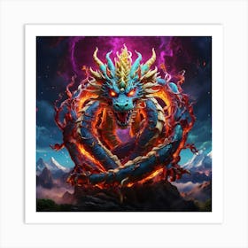 Dragon Of Fire Art Print