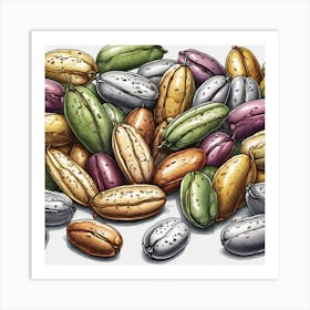 Coffee Beans 427 Art Print