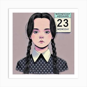 Wednesday Adams 6 Art Print