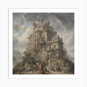 Castle On A Rock Art Print