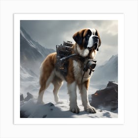 St Bernard 55 Art Print