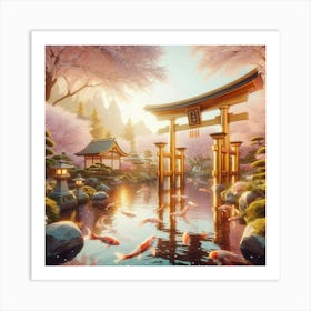 Japanese Garden 8 Art Print