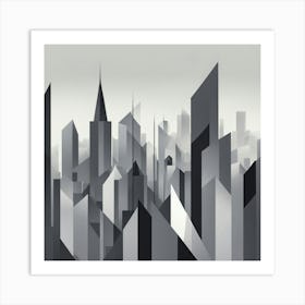 Abstract Cityscape 23 Art Print