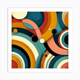 Abstract Circles 12 Art Print