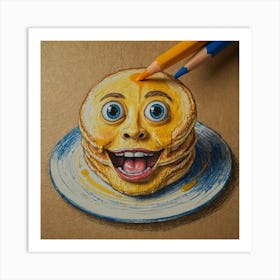 Pancakes With A Smile 1 Art Print