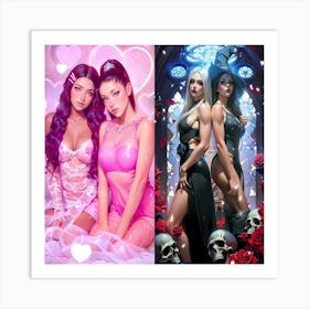 Sexy Girls 2 Art Print