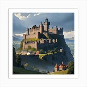 Castle On A Hill 2 Art Print