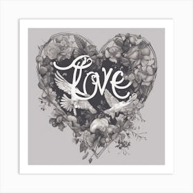 Love In The Heart Art Print