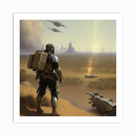 Cyborg Survivor Art Print