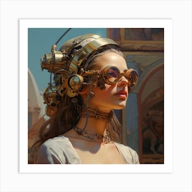 Steampunk Girl 6 Art Print