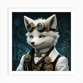 Steampunk Fox Art Print