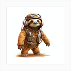 Star Wars Sloth Art Print