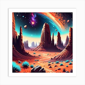 Landscape In The Desert Art Print