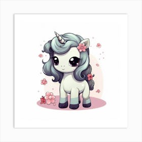 Cute Unicorn 469 Art Print