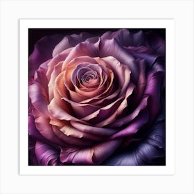 Purple Rose 1 Art Print