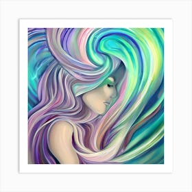 Woman'S Head Art Print