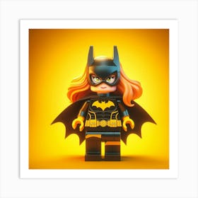 Batgirl from Batman in Lego style Art Print