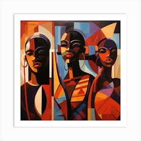 Three African Women Art Print