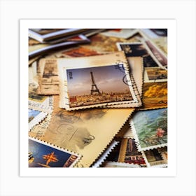 Postage Stamps 17 Art Print