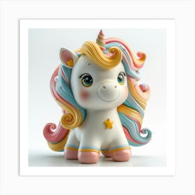 Unicorn Figurine 36 Art Print