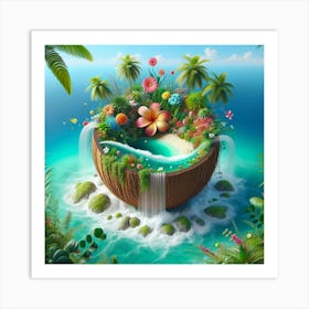 Coconut Island Art Print