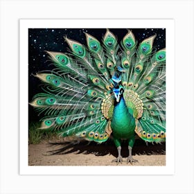 Peacock 4 Art Print