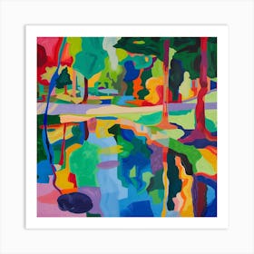 Abstract Park Collection City Park New Orleans 3 Art Print
