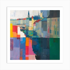 Abstract Travel Collection Vienna Austria 3 Art Print