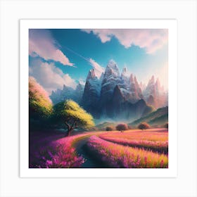 Landscape Painting, Landscape Painting, Landscape Painting, Landscape Painting, Landscape Painting 11 Art Print