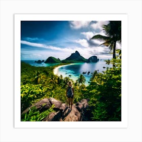 Travel Relaxation Adventure Beach Exploration Leisure Tropical Getaway Scenic Sightseeing (4) Art Print