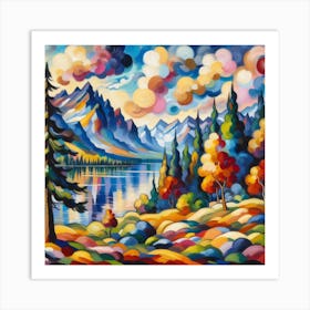 'The Mountains' Art Print