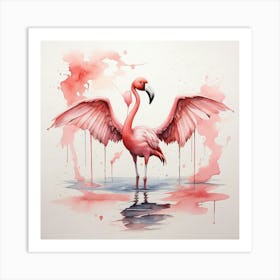 Pink Flamingo 2 Art Print