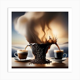 Coffee Pouring 2 Art Print