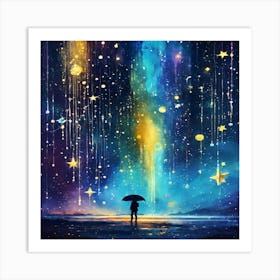 Starry Night Sky 4 Art Print