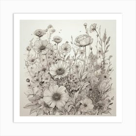 Wildflowers 1 Art Print