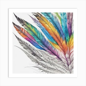 Feathers 10 Art Print