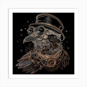 Steampunk Crow 1 Art Print