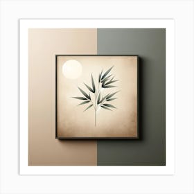 Bamboo Leaf Wall Art Art Print
