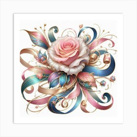 Rose Flower Art Print