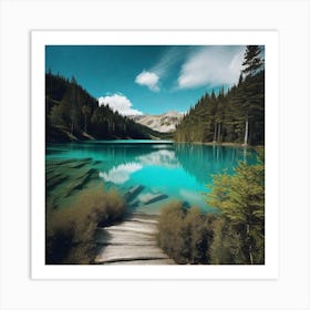 Blue Lake Art Print