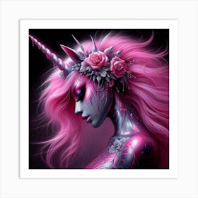 Unicorn Girl Art Print