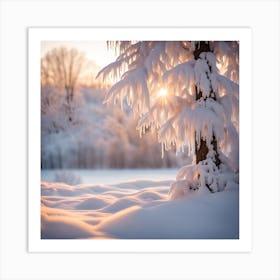 Winter Landscape Art Print