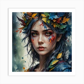 Autumn Girl 1 Art Print