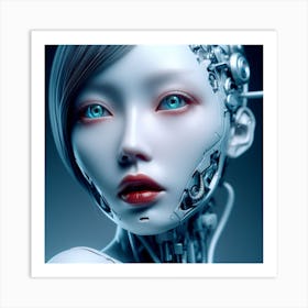 Robot Girl 1 Art Print