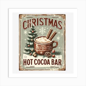 Christmas Hot Cocoa Bar 1 Art Print