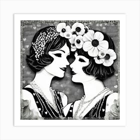 Deco Ladies Art Print